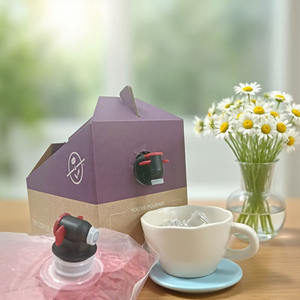 Logo personnalisé gravure imprimé café vin jus boisson sac avec Valve bec haut PE matériel dans la boîte recyclable - Product Image 6