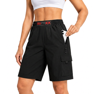 Pantalones Cortos Deportivos de Secado Rápido para Senderismo, Transpirables, para Correr al Aire Libre, con Cintura Elástica y Bolsillos con Cremallera - Product Image 5