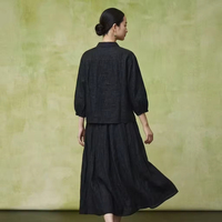 Jaket Kancing Sutra Gaya Cina Lengan Pendek Lembut Sehat Nyaman 100% Sutra Murbei Atasan Kaos Sutra Warna-warni