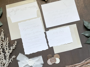 Papier à lettres en coton fait main Deckle Edge Paper Lettres de vœux de <span class=keywords><strong>mariage</strong></span> Invitation Nom Étiquette <span class=keywords><strong>Menu</strong></span> <span class=keywords><strong>Papeterie</strong></span> - Product Image 3