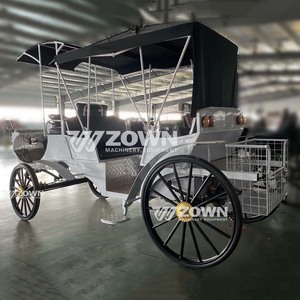 Los carruajes de turismo real más populares Carruaje de caballos eléctrico de boda con precio bajo para parques temáticos y resorts - Product Image 4