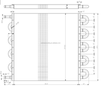 Kit de radiateur de refroidissement universel en aluminium pour transmission automobile, 10 rangées, 5/16 pouces, vente en gros d'usine ODM