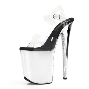 Sandali con tacco alto 20cm stile europeo americano adatti per modella auto passerella danza palo striptease locali notturni e l - Product Image 5