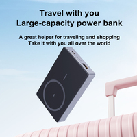 Batterie Li-polymère portable mince TDX T2529 10000mAh à charge rapide sans fil 20W/15W, magnétique, Type-C, certifiée CE/FCC
