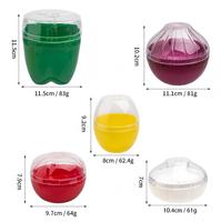 Magicaleast – Lot de 5 contenants réutilisables en plastique en forme de fruits et légumes pour réfrigérateur, avec design de conservation pour garder les aliments frais plus longtemps