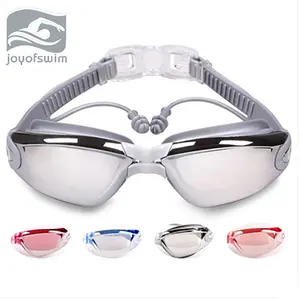 Óculos de natação personalizados com protetor solar UV, óculos de segurança antiembaçantes coloridos para adultos, óculos de banho à prova d'água, oferta imperdível de 2024