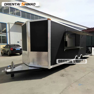 Remolque de comida rápida ORIENTAL SHIMAO, carrito de aperitivos Vintage, puerta corredera de vidrio, Gazebo, carrito de hielo afeitado para exteriores, hecho de fibra de vidrio y aluminio - Product Image 2