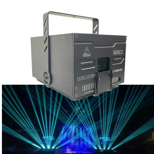 1W 3W 5W 10W Espectáculo de luz láser Proyector de escenario Animación RGB Disco Lazer Dj Luz Luces láser