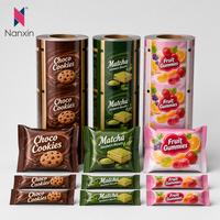 Rouleau de film imprimé sur mesure pour bonbons gélifiés, emballage coloré et lumineux pour snacks aux fruits, en rouleau, en vrac