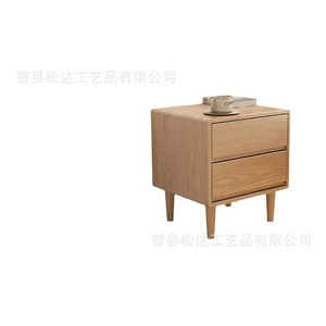 Solid wood bedside table, simple and modern bedroom storage bedside table, original wood style, <b>small</b> bedside storage <b>cabinet</b>. - Product Image 4