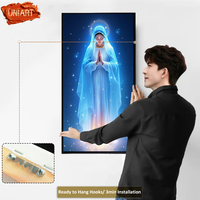 Sainte marie verticale suspendue brillante toile impression mur Art décor affiche cristal porcelaine mère dieu affiche maison déco peinture murale