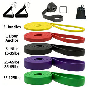 Set di Fasce Elastiche di Resistenza per Esercizi con Logo Personalizzato, per Fitness, Palestra, Yoga, Pilates, Allenamento, Vendita all'Ingrosso - Product Image 3
