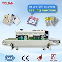 Scelleuse à bande continue semi-automatique FR-770 pour sacs en plastique laminé et en aluminium