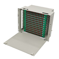 Marco de Distribución Óptica (ODF) de Grado Telecomunicaciones, 144 Núcleos, Adaptador FC, Montaje en Rack de 19 Pulgadas, para Redes FTTH y FTTx