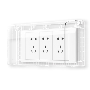 International Electric Waterproof <b>Socket</b> Cover 15 Outlets IP44 PC Material Wall Mount Tamper Resistant <b>Bathroom</b> Use - Product Image 4