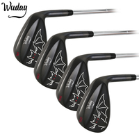 Vente en gros usine Wuday Black Gunmetal Golf Wedge, club de golf au design personnalisé, logo OEM et loft personnalisé