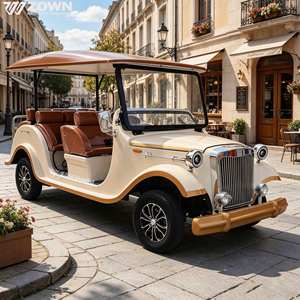 Voiture électrique vintage à système de freinage haute sécurité pour le transport de groupes en visites culturelles et touristiques - Product Image 1