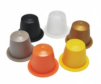 Capsules de café en PLA biodégradables non toxiques compostables capsules de café vides en PLA personnalisées avec autocollants