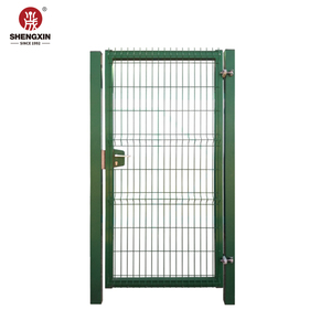 Panneau <span class=keywords><strong>de</strong></span> treillis métallique soudé enduit <span class=keywords><strong>de</strong></span> poudre unique Porte <span class=keywords><strong>de</strong></span> ferme Porte <span class=keywords><strong>de</strong></span> clôture métallique 3D - Product Image 6