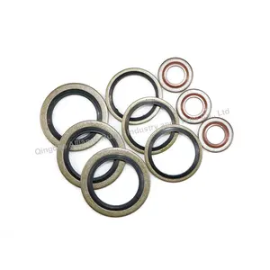 factory stock rubber fkm nbr epdm dowty bounded seals washer kit metal ring bonded washer seal