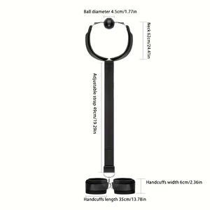 TTFOREST メンズSMボンデージギャグ拘束フルセット-耐久性のある防水大人用セックストイ男性用セックストイボックスフルセット - Product Image 2