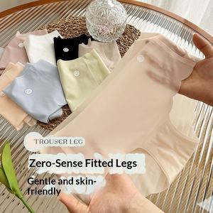 Ropa interior sin costuras Summer Explosions para mujer, transpirable, ultrafina, de secado rápido, con diseño 3D de melocotón, para fitness, de tiro medio, color liso. - Product Image 2