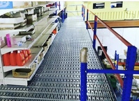 Planchers en acier perforé pour mezzanine, dalles ouvertes, grilles de plancher avec surface galvanisée, protection contre la corrosion, haute capacité de charge
