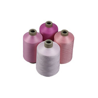 Fil de nylon 6 teint 100D/2 40D 70D 2 78/24, coloré et texturé, 2* pour la teinture de bas, 100% polyester pour la couture, la broderie et le tissage