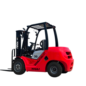 รถยกดีเซล3ม. แบบมีรูรับน้ำหนัก3500กก. รถยก3.5ton เครื่องยนต์ดีเซล - Product Image 1