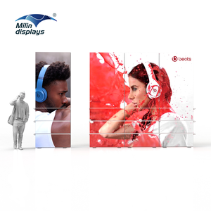 Milindisplays tradeshow giá triển lãm thương mại gian hàng triển lãm hộp Đèn hiển thị LED lightbox hiển thị đứng với kệ - Product Image 6