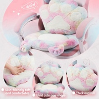 Max 300lbs mignon chaise de jeu Silla Gamer Pro bureau inclinable rotatif pivotant chaises de jeu adultes adolescents belle blanc et rose