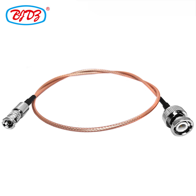 Manufacturer Supply BNC Male Plug to MiNi BNC Connector for RG179 75ohm 3G/6G HD SDI Video CCTV Security Ecurity Camera Cables