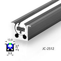 Profilé en aluminium T5 anodisé pour éclairage de meuble, rail de railée, angle réglable, installation encastrée, lampe linéaire à fente, blanc chaud