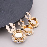 Nouveaux Boutons de Manchette et Boutons de Col en Alliage de Zinc Plaqué, Ornés de Diamants Colorés, Bijoux de Vêtements, Meilleures Ventes Transfrontalières