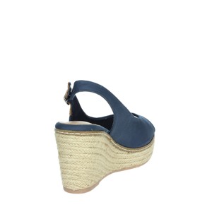 Sandali blu con tacco aperto con cinturino alla caviglia soletta morbida in PVC/PU/gomma per la primavera e l'autunno attività all'aperto modello 170730 - Product Image 3