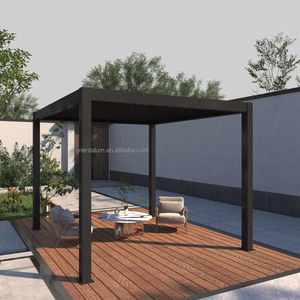 Toit métallique renforcé Gazebo motorisé en aluminium rigide résistant aux intempéries Tous les abris climatiques - Product Image 1