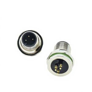 Connecteur circulaire étanche de type DIN à 3, 4 ou 5 broches pour applications industrielles, avec capteur M12 mâle à montage sur circuit imprimé (codes A, B, D) - Product Image 3