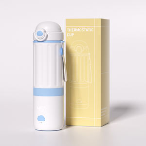 2025 nuevo calentador de leche portátil <span class=keywords><strong>para</strong></span> bebés de 500ml, botella de calefacción inalámbrica, Control LED de temperatura, enchufe USB, calentador impermeable <span class=keywords><strong>para</strong></span> llevar - Product Image 3