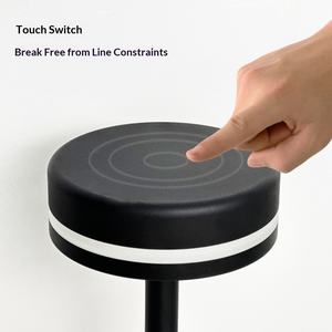 Yüksek Ayaklı Modern Metal Masa Lambası Kuzey Avrupa Tasarımı Dokunmatik Kontrol Dahili Pil Yatak Odası Başucu USB Şarj Edilebilir Lamba - Product Image 5