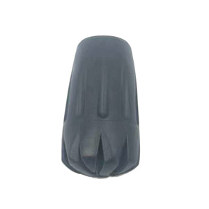 Plum Blossom Trekking Pole <b>Cap</b> Black Rubber Foot Cover Universal Bullet Shaped Anti Slip <b>Hiking</b> Poles Accessory - Product Image 1