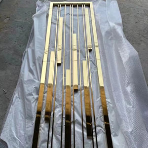 Écran moderne en acier inoxydable, cloison <span class=keywords><strong>murale</strong></span> étanche découpée au laser pour la vie de bureau, diviseur suspendu d'art simple - Product Image 5