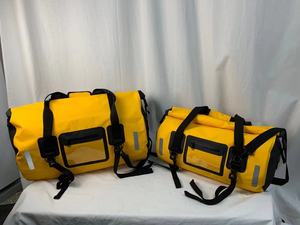 Tas Bagasi Motor Anti Air PVC 40L dengan Ritsleting, Pegangan Lembut, untuk Perjalanan Jarak Jauh, Dudukan Belakang Mobil - Product Image 4
