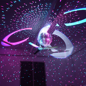 Luces de escenario para dj, Bola de discoteca, suministros de decoración de Navidad, Bola de fiesta plateada, Bola de espejo de cristal para club nocturno - Product Image 1