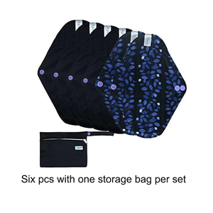 Coussinets <span class=keywords><strong>pour</strong></span> incontinence <span class=keywords><strong>urinaire</strong></span> au charbon de bambou respirant taille personnalisée directe de l'usine coussinets menstruels féminins en tissu réutilisables <span class=keywords><strong>pour</strong></span> femmes - Product Image 2