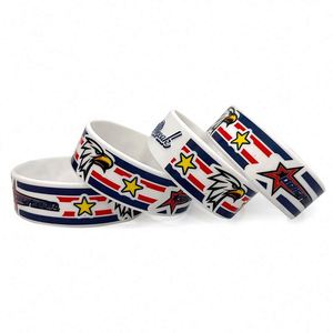 สายรัดข้อมือซิลิโคนแบบกำหนดเองพร้อมพิมพ์โลโก้ สายรัดข้อมือยางสำหรับกีฬาบาสเกตบอล สายรัดข้อมือซิลิโคนแบบกำหนดเอง - Product Image 2