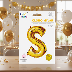 16 pollici lettera d'oro 'S' palloncino in stile perla Mylar decorazione festa in elio compatibile laurea festa della mamma capodanno cinese - Product Image 3