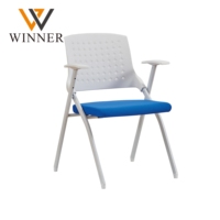 Chaise de conférence de formation de bureau moderne pliable de qualité supérieure en plastique
