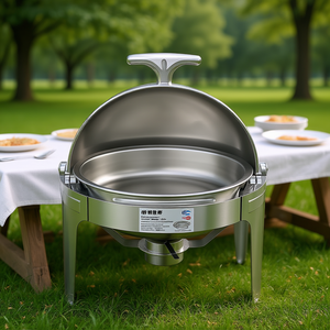 Réchaud alimentaire rond en acier inoxydable Db 6L pour la restauration en plein air et les grillades - Product Image 2