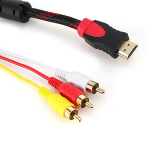 HDTV de alta definición <span class=keywords><strong>a</strong></span> 3RCA 1080P <span class=keywords><strong>HDMI</strong></span> macho <span class=keywords><strong>Cable</strong></span> <span class=keywords><strong>a</strong></span> <span class=keywords><strong>AV</strong></span> 3RCA 3 RCA macho Audio Video Converter <span class=keywords><strong>Cable</strong></span> <span class=keywords><strong>adaptador</strong></span> - Product Image 5