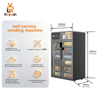 Betaalautomaat voor creditcards, AI-kast, koude salades, fruit, yoghurt, automaat met koelsysteem, geld verdienen thuis online